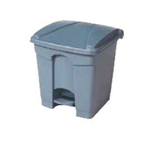 Corbeille à papier Gris Plastique Rectangulaire 30 L