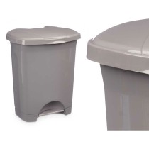 Poubelle à pédale Gris Plastique 10 L (8 Unités)