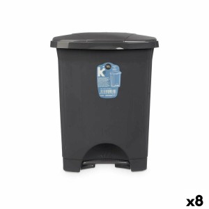 Pedal bin Anthracite Plastic 10 L (8 Units)