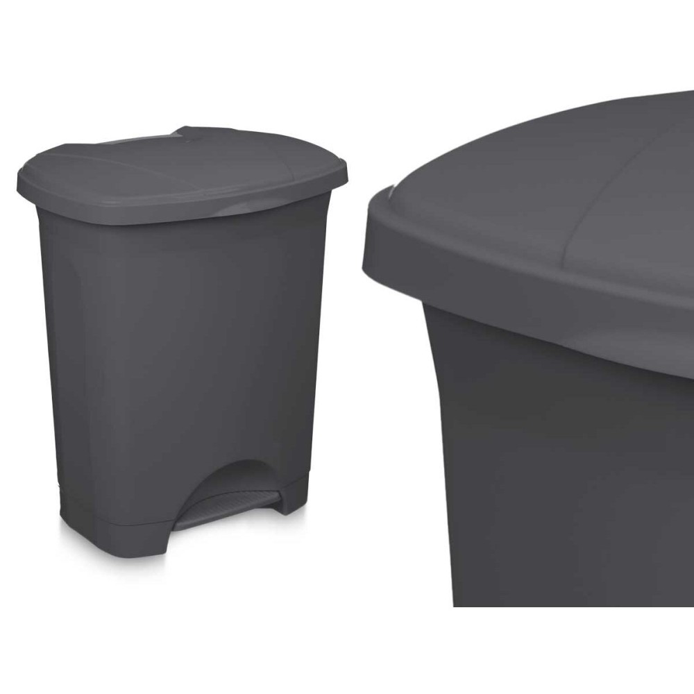 Pedal bin Anthracite Plastic 30 L (4 Units)