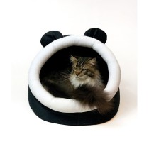 Lit pour animal domestique GO GIFT Blanc Noir 40 x 4 x 45 cm