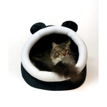 Lit pour animal domestique GO GIFT Blanc Noir 40 x 4 x 45 cm