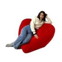 Pouffe GO GIFT Red Oxford 140 x 100 cm