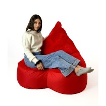 Pouffe GO GIFT Red Oxford 140 x 100 cm