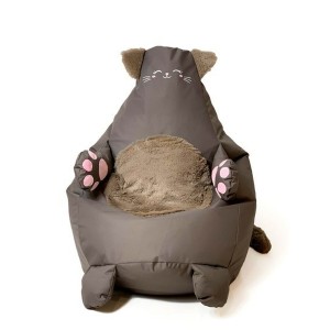 Pouf GO GIFT Bronze Oxford Chat 130 x 90 cm