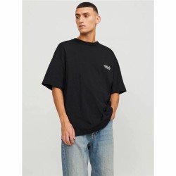 Men’s Short Sleeve T-Shirt Jack & Jones bari Back Black Men