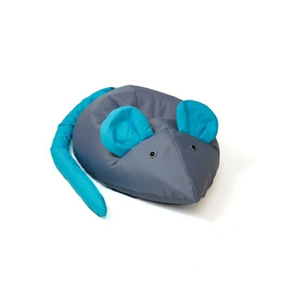 Puff GO GIFT Blau Grau Oxford Mouse