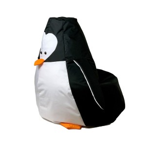 Puff GO GIFT Weiß Schwarz Oxford Pinguin 105 x 80 cm