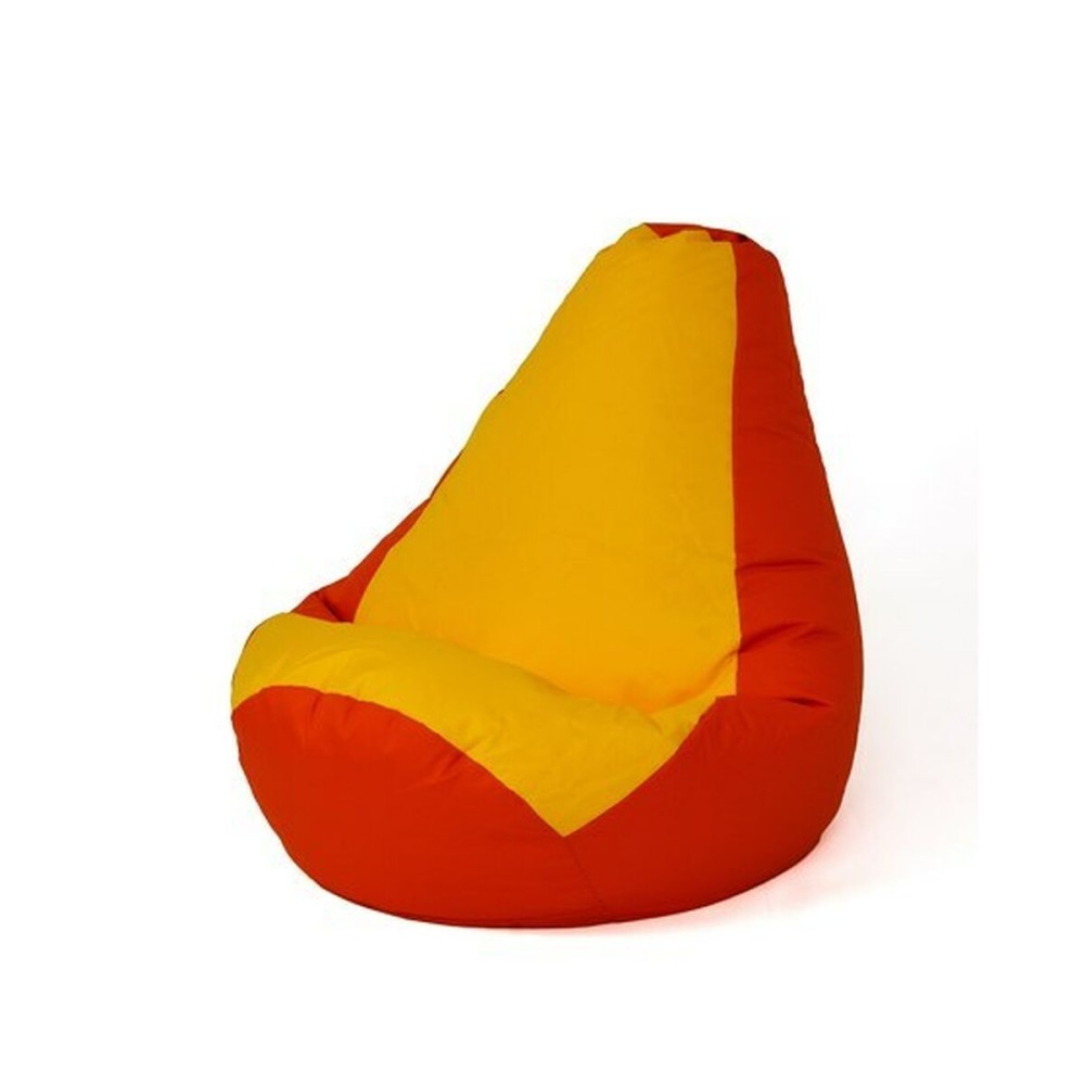 Pouffe GO GIFT Yellow Red 140 x 100 cm Pear