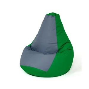 Pouf GO GIFT Vert Gris 130 x 90 cm Poire