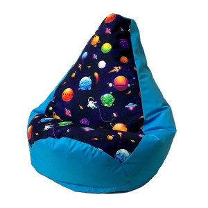 Pouf GO GIFT Bleu 105 x 80 cm Poire