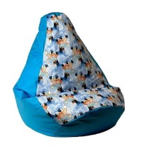 Pouffe GO GIFT Blue 105 x 80 cm Pear