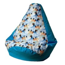 Pouffe GO GIFT Blue 105 x 80 cm Pear