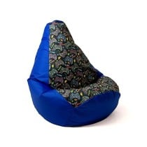 Pouf GO GIFT Bleu Oxford tejido antidesgarros 130 x 90 cm