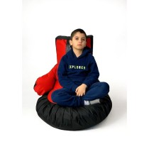 Pouf GO GIFT Noir Rouge Oxford Gant de boxe 130 x 90 cm