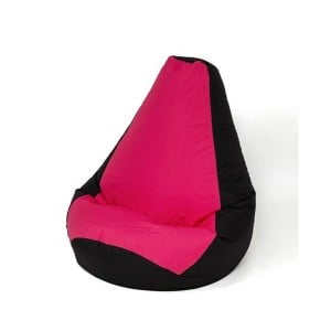 Pouf GO GIFT Noir Rose 130 x 90 cm Poire