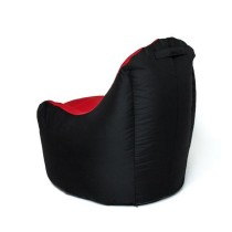 Pouffe GO GIFT Black Red Oxford tejido antidesgarros