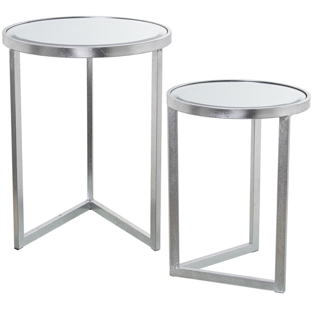 Jeu de 2 tables Alexandra House Living Argenté