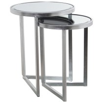 Jeu de 2 tables Alexandra House Living Argenté