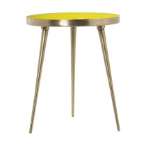 Side table Alexandra House Living Yellow Golden 38 x 43 x 38 cm