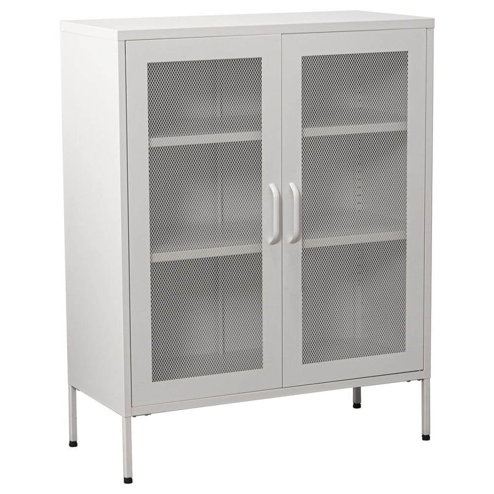 Sideboard Alexandra House Living White Metal 80 x 102 x 35 cm