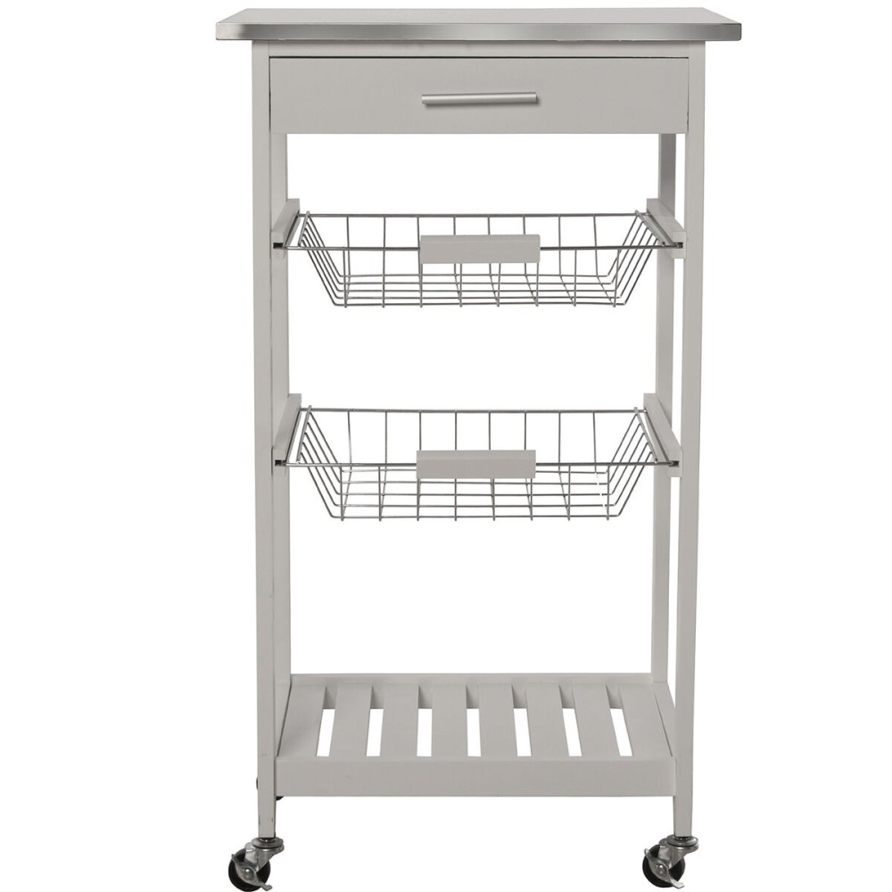 Kitchen Trolley Alexandra House Living White 47 x 81 x 37 cm