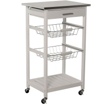 Kitchen Trolley Alexandra House Living White 47 x 81 x 37 cm