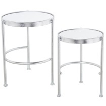 Jeu de 2 tables Alexandra House Living Argenté