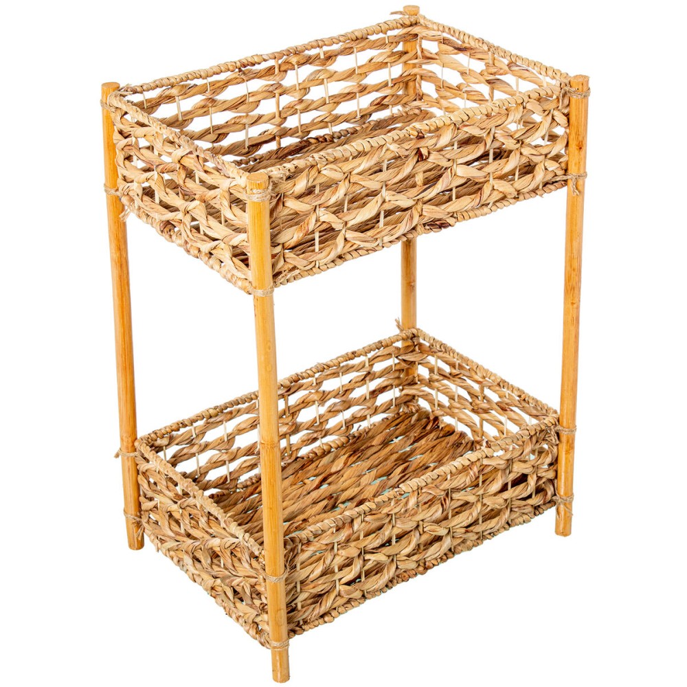 Möbel zur Lagerung Alexandra House Living Braun Rattan Naturfaser 47 x 13 x 27 cm