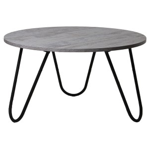 Table Basse Alexandra House Living Noir Argenté Bois 80 x 44 x 80 cm