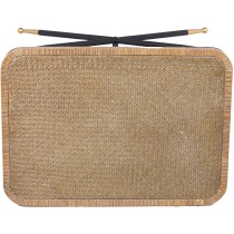 Tischdekoration Alexandra House Living Braun Schwarz Rattan Naturfaser 70 x 45 x 50 cm