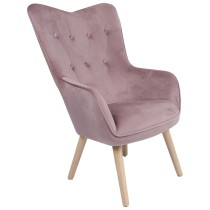 Armchair Alexandra House Living Pink 65 x 99 x 71 cm