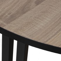 Satz mit 2 Tischen Alexandra House Living Braun Schwarz Holz