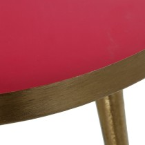 Side table Alexandra House Living Red Golden 46 x 46 x 46 cm