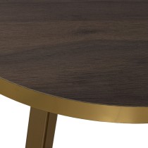 Set of 3 tables Alexandra House Living Brown Golden Wood