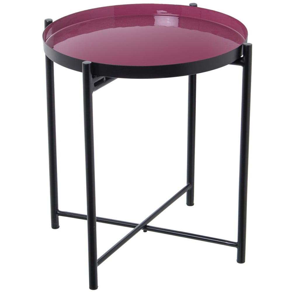 Side table Alexandra House Living Black Pink 50 x 52 x 50 cm