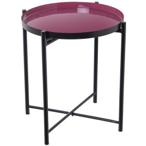 Table d'appoint Alexandra House Living Noir Rose 50 x 52 x 50 cm