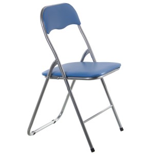 Folding Chair Alexandra House Living Blue 44 x 78 x 46 cm