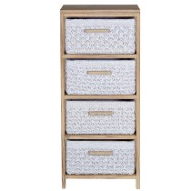 Chest of drawers Alexandra House Living White 40 x 94 x 30 cm