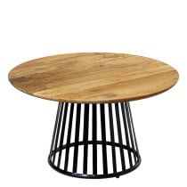 Centre Table Alexandra House Living Brown Black Wood 80 x 45 x 80 cm