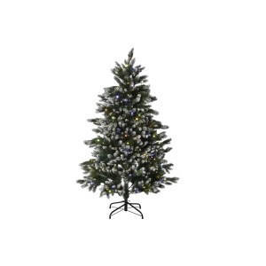 Sapin de Noël Home ESPRIT Vert Métal Polyéthylène Enneigé 110 x 110 x 150 cm