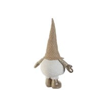 Décorations de Noël Home ESPRIT Blanc Beige Gnome 30 x 20 x 58 cm (2 Unités)