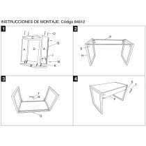 Desk Alexandra House Living Brown Wood 120 x 76 x 60 cm