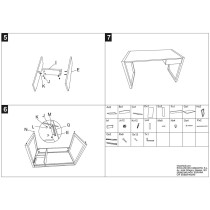 Desk Alexandra House Living Brown Wood 120 x 76 x 60 cm