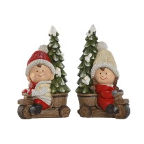 Weihnachtsschmuck Home ESPRIT Rot grün 31,5 x 20 x 50 cm (2 Stück)