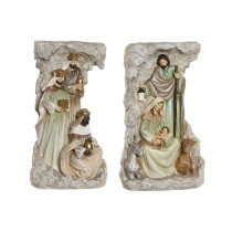 Christmas nativity set Home ESPRIT Multicolour Resin 19,5 x 11 x 31,5 cm (2 Units)