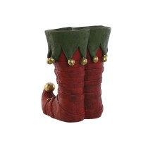 Planter Home ESPRIT Red Green Golden Magnesium Elf 31,5 x 29 x 38 cm Christmas