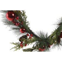 Christmas garland Home ESPRIT Red Green Polyethylene 23 x 11,5 x 180 cm (2 Units)