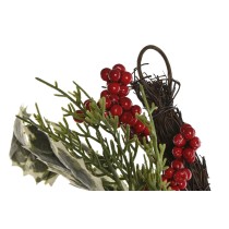 Christmas garland Home ESPRIT Red Green Polyethylene 23 x 11,5 x 180 cm (2 Units)