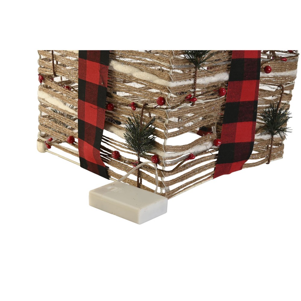 Weihnachtsschmuck DKD Home Decor Rot natürlich 25 x 25 x 25 cm (3 Stücke)